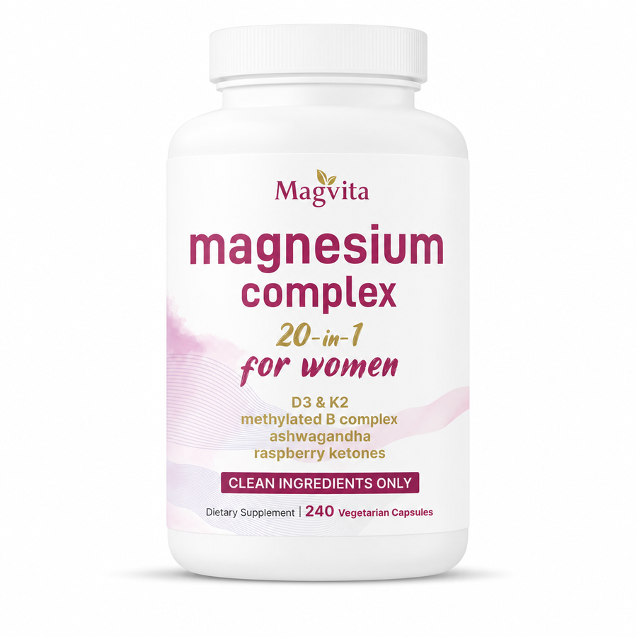 Magvita Women 20-1 Magnesium Complex for Women, 240 Vegetarian Capsules