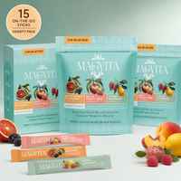 Magvita Health Electrolyte Drink Mix - 15 On-The-Go Sticks Variety Pack
