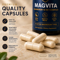 MagVita™ Magnesium 12-in-1 Complex – High Absorption 240 Count