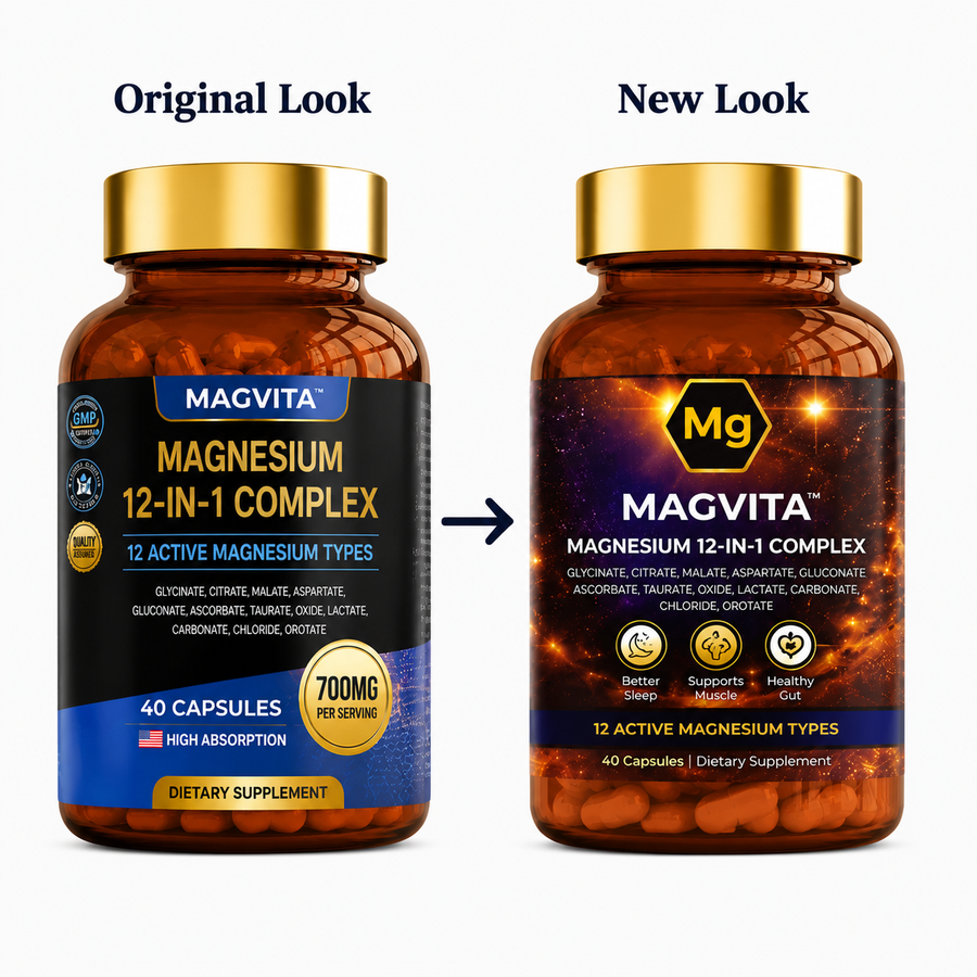 MagVita™ 12-in-1 Magnesium — Risk-Free Trial (Free Bottle)