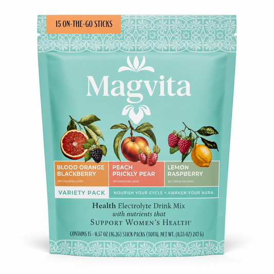 Magvita Health Electrolyte Drink Mix - 15 On-The-Go Sticks Variety Pack