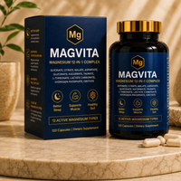 MAGVITA Magnesium 12-in-1 Complex 120 Capsules — 120-day supply