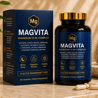 MagVita box and bottle, 12-in-1 magnesium complex